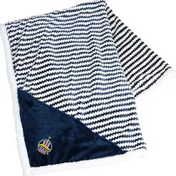 Field & Co. Chevron Striped Sherpa Blanket