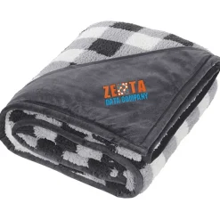 Field & Co. Double Sided Plaid Sherpa Blanket