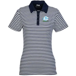 FILA Paros Striped Polo - Ladies'