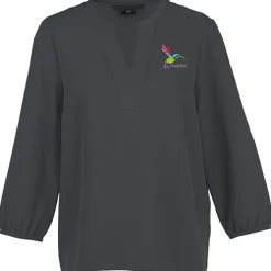 Fine Crepe 3/4-Sleeve Stretch Blouse - Ladies'