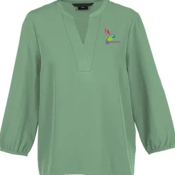 Fine Crepe 3/4-Sleeve Stretch Blouse - Ladies'