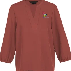Fine Crepe 3/4-Sleeve Stretch Blouse - Ladies'