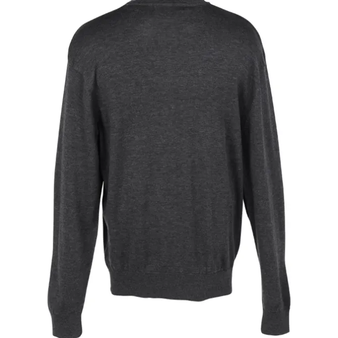 Fine Gauge Acrylic Blend V-Neck Sweater - Men's
