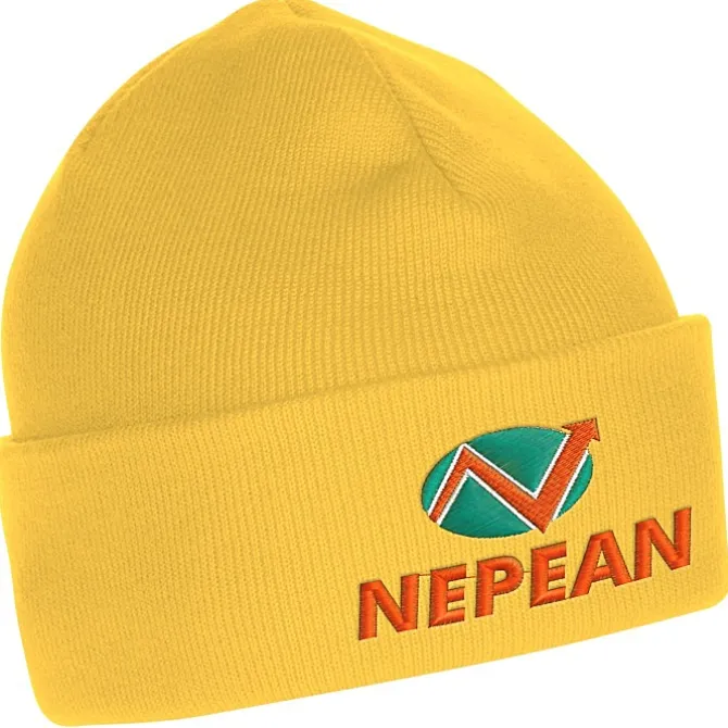 Fine Knit Beanie with Cuff