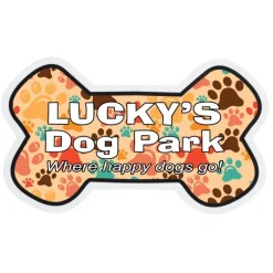 Flat Flexible Magnet - Dog Bone - Large