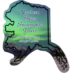 Flat Flexible Magnet - State - Alaska - 30 mil