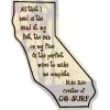 Flat Flexible Magnet - State - California - 30 mil