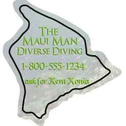Flat Flexible Magnet - State - Hawaii - 30 mil