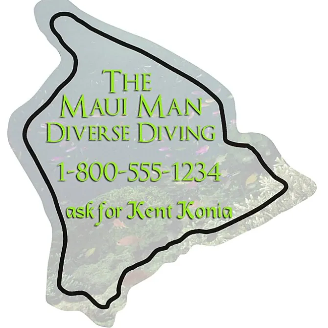 Flat Flexible Magnet - State - Hawaii - 30 mil
