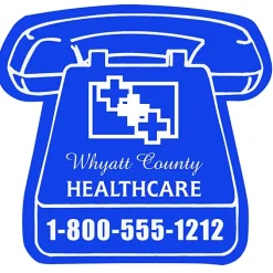 Flat Flexible Magnet - Telephone - Large