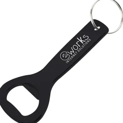 Flat Top Bottle Opener Keychain