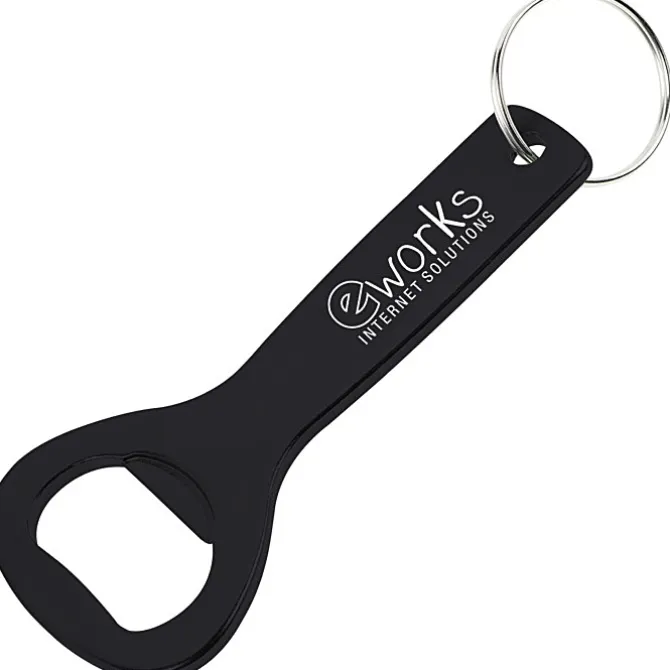 Flat Top Bottle Opener Keychain