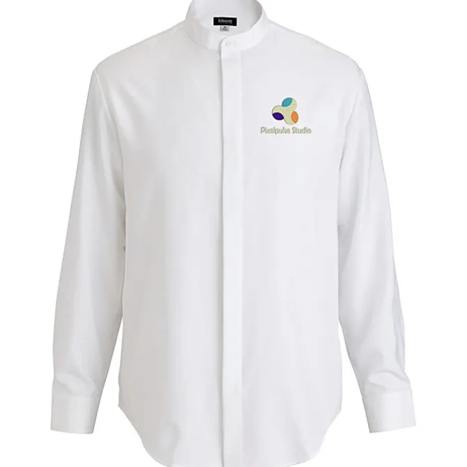 FlexBatiste Banded Collar Shirt - Men's