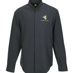 FlexBatiste Banded Collar Shirt - Men's