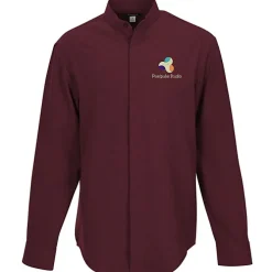 FlexBatiste Banded Collar Shirt - Men's