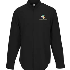 FlexBatiste Banded Collar Shirt - Men's