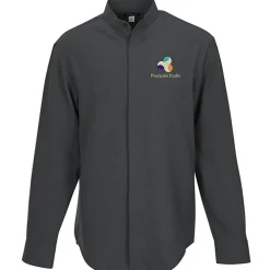 FlexBatiste Banded Collar Shirt - Men's