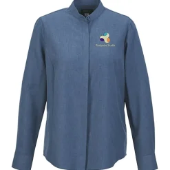 FlexBatiste Banded Collar Shirt - Ladies'