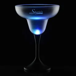 Frosted Light-Up Margarita Glass - 8 oz. - 24 hr