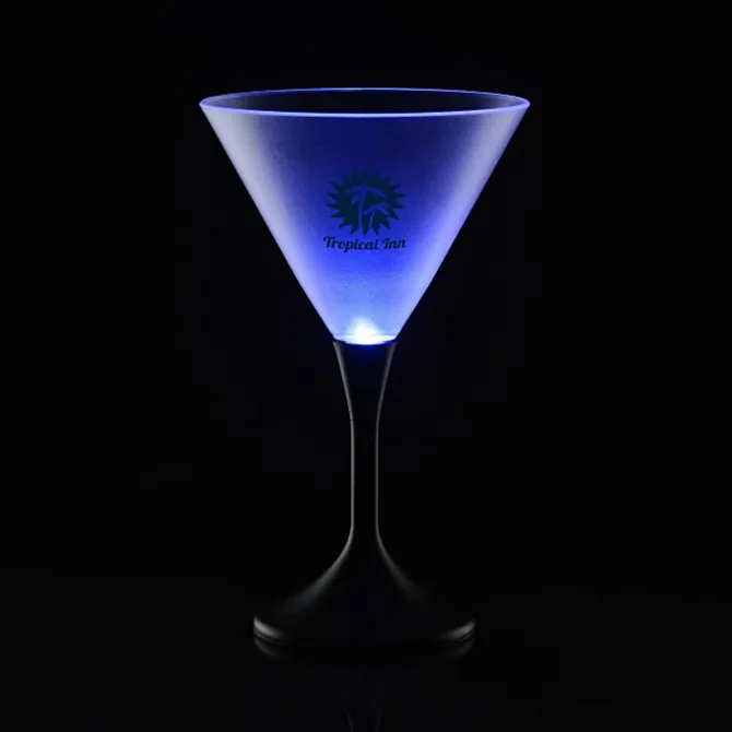 Frosted Light-Up Martini Glass - 8 oz.