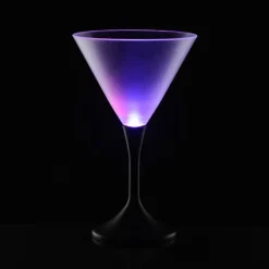 Frosted Light-Up Martini Glass - 8 oz. - 24 hr