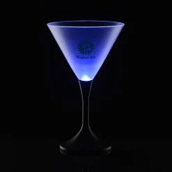 Frosted Light-Up Martini Glass - 8 oz. - 24 hr
