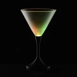 Frosted Light-Up Martini Glass - 8 oz. - 24 hr