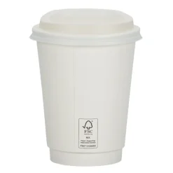 Full Color Insulated Paper Cup with Lid - 12 oz.