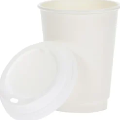 Full Color Insulated Paper Cup with Lid - 12 oz.