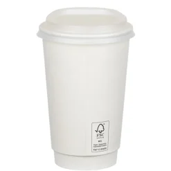 Full Color Insulated Paper Cup with Lid - 16 oz.
