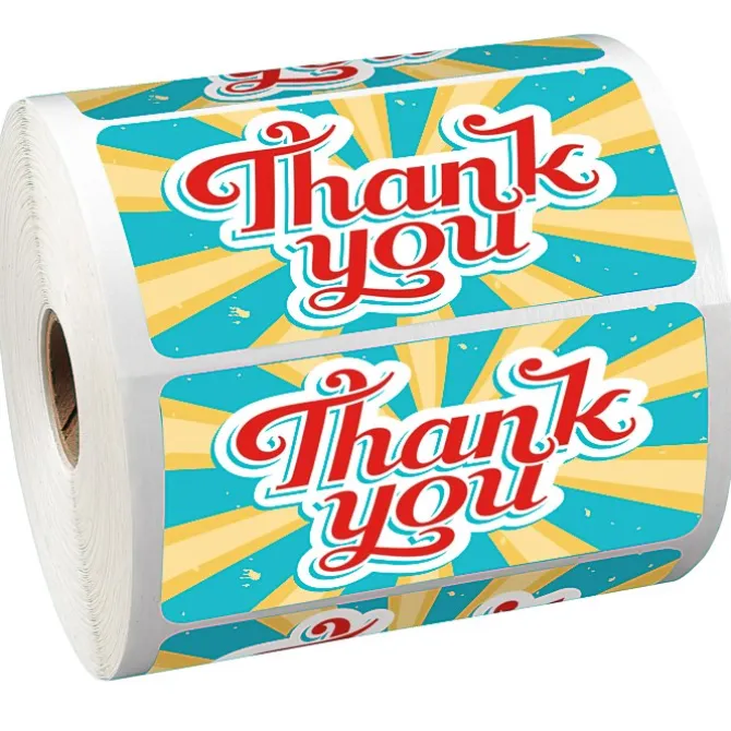 Full Color Sticker by the Roll - Rectangle - 2 inches x 4 inches