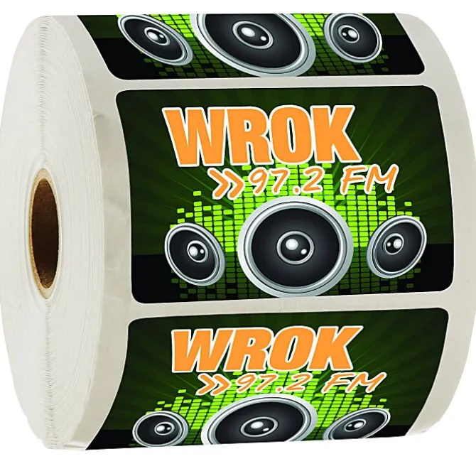 Full Color Sticker by the Roll - Rectangle - 2 inches x 3 inches