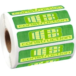 Full Color Sticker by the Roll - Rectangle - 3/4 inches x 2-3/4 inches
