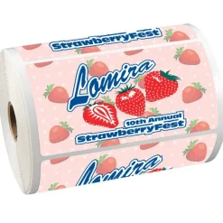 Full Color Sticker by the Roll - Rectangle - 2-3/4 inches x 5-1/4 inches