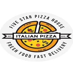 Full Color Sticker - Oval - 2 inches x 3 inches - 24 hr