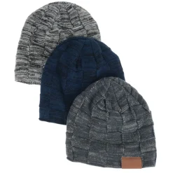 Fuzzy Lined Heather Knit Beanie