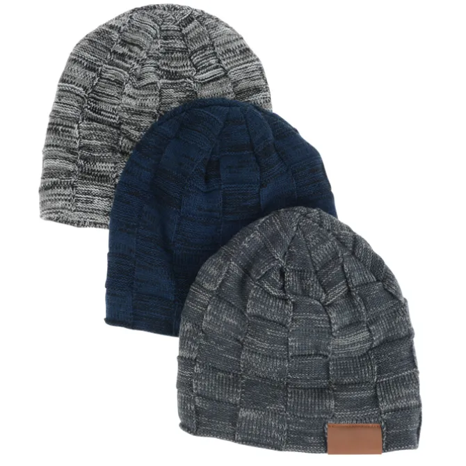 Fuzzy Lined Heather Knit Beanie
