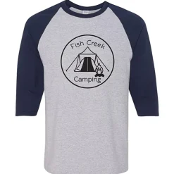 Gildan Heavy Cotton 3/4 Sleeve Raglan T-Shirt - Screen