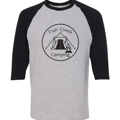 Gildan Heavy Cotton 3/4 Sleeve Raglan T-Shirt - Screen
