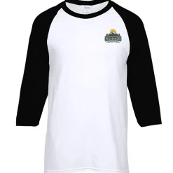 Gildan Heavy Cotton 3/4 Sleeve Raglan T-Shirt - Embroidered