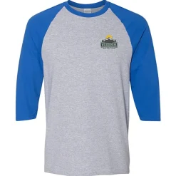 Gildan Heavy Cotton 3/4 Sleeve Raglan T-Shirt - Embroidered