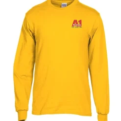 Gildan 5.3-oz Cotton LS T-Shirt - Embroidered