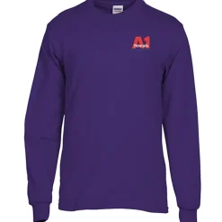 Gildan 5.3-oz Cotton LS T-Shirt - Embroidered