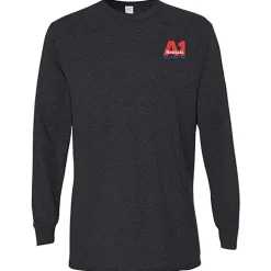 Gildan 5.3-oz Cotton LS T-Shirt - Embroidered