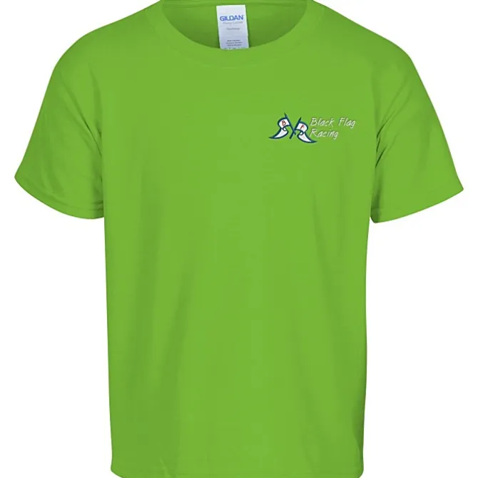 Gildan 5.3-oz Cotton T-Shirt - Youth - Embroidered