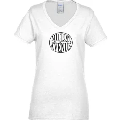 Gildan 5.3-oz Cotton V-Neck T-Shirt - Ladies'