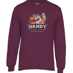 Gildan 5.5-oz DryBlend 50/50 LS T-Shirt - Full Color
