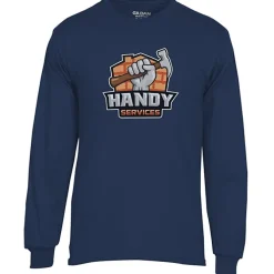 Gildan 5.5-oz DryBlend 50/50 LS T-Shirt - Full Color