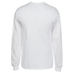 Gildan 6-oz Ultra Cotton LS T-Shirt - Men's - Full Color - White
