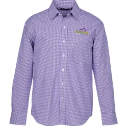 Gingham Check Wrinkle Resistant Untucked Shirt - Men's